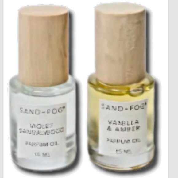 Sand + Fog Parfum Oil Layering Set Vanilla Musk and Violet Sandalwood Oil Parfum - Picture 2 of 3